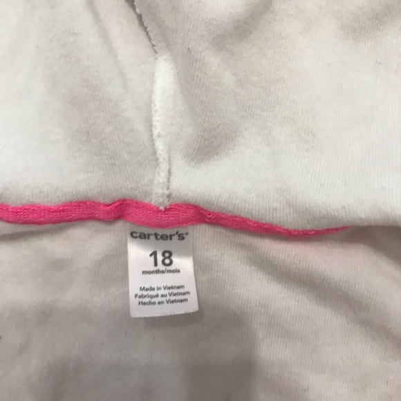 Carter’s White Terry Cloth Cover Up.  Size 18 months. - Picture 3 of 5